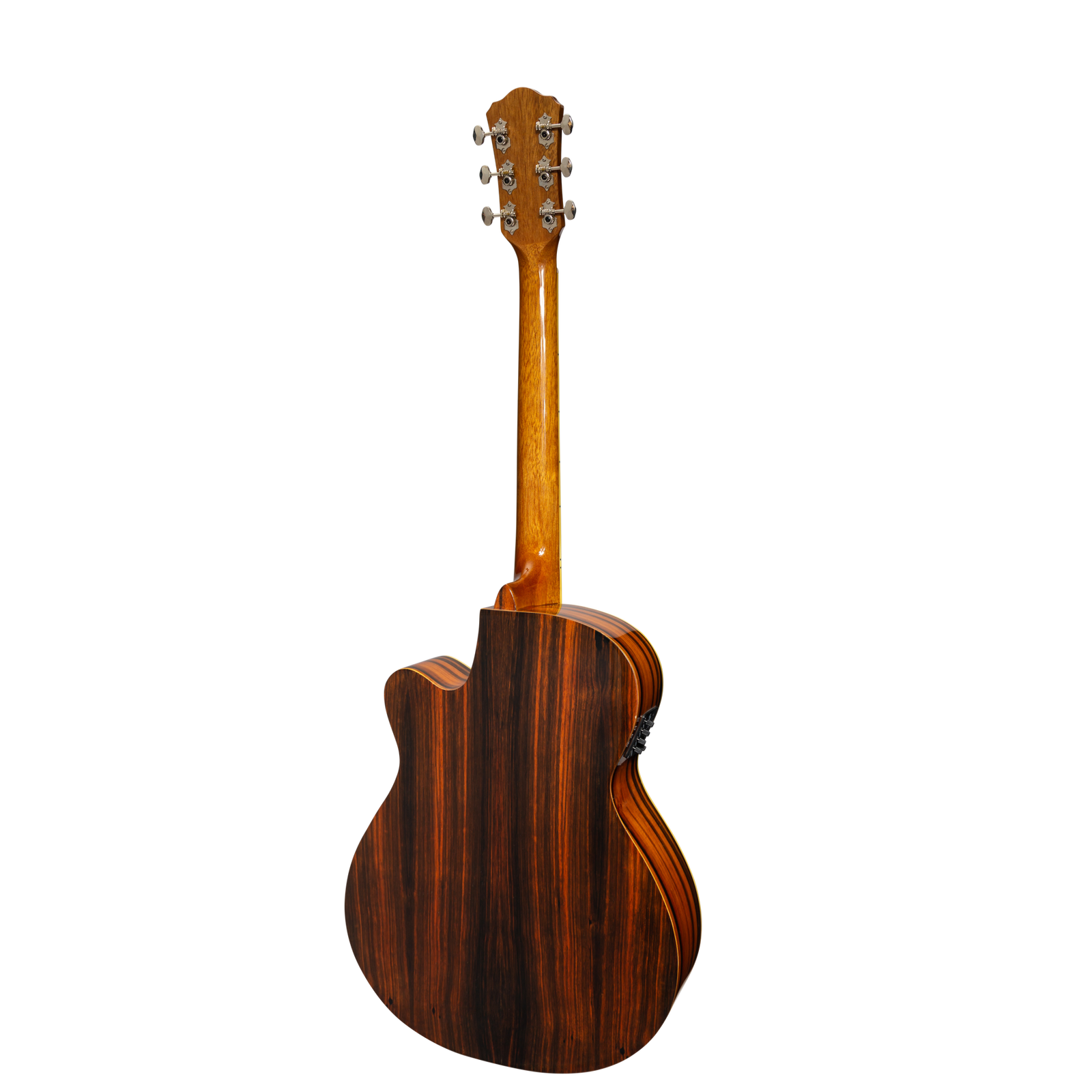 Martinez '51 Series' Folk Size Cutaway Acoustic-Electric Guitar Amara Gloss MFC-51G-AMA — view 2