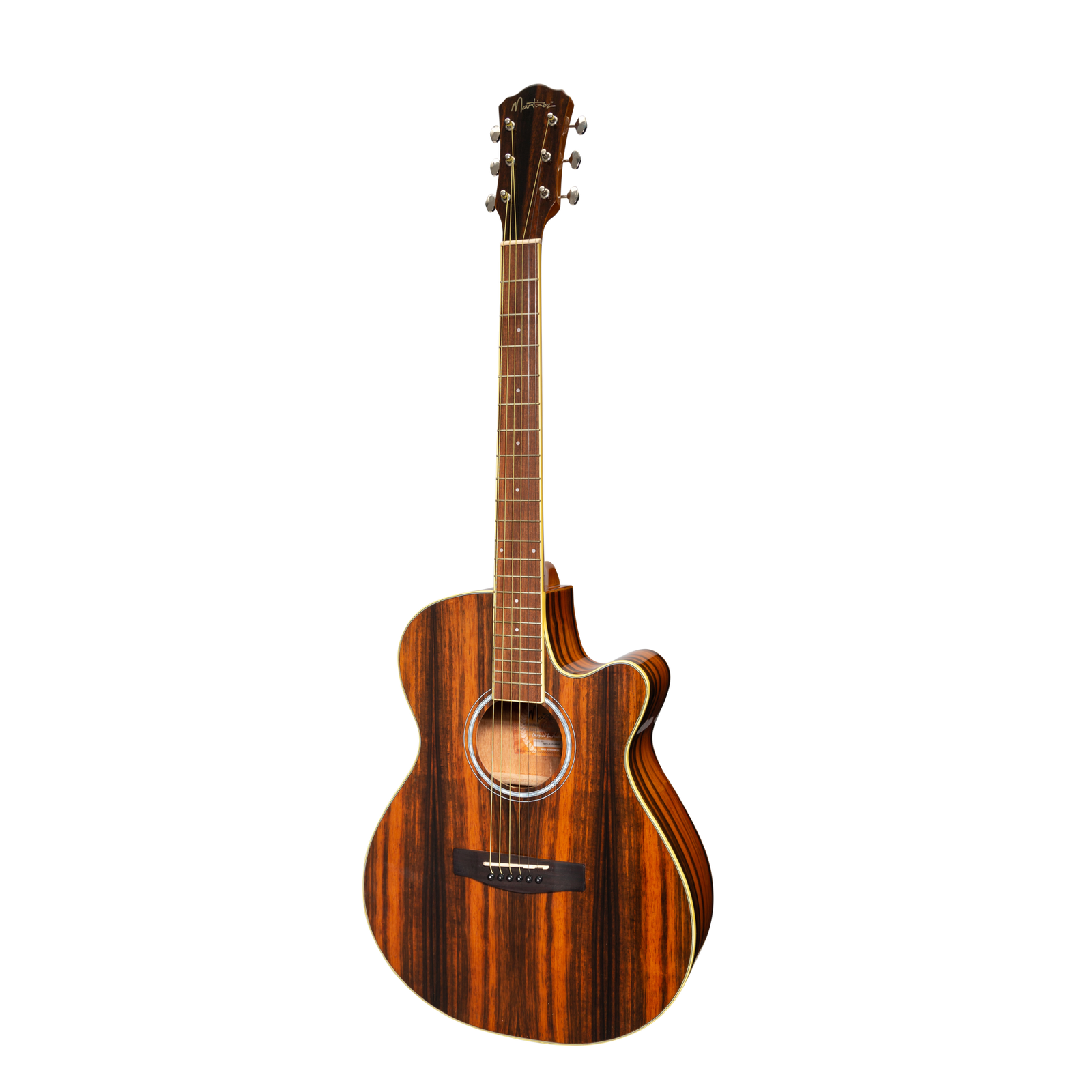 Martinez '51 Series' Folk Size Cutaway Acoustic-Electric Guitar Amara Gloss MFC-51G-AMA
