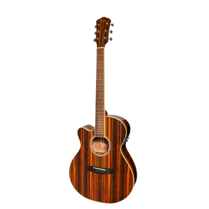Martinez '51 Series' Left Handed Folk Size Cutaway Acoustic-Electric Guitar Amara Gloss MFC-51GL-AMA