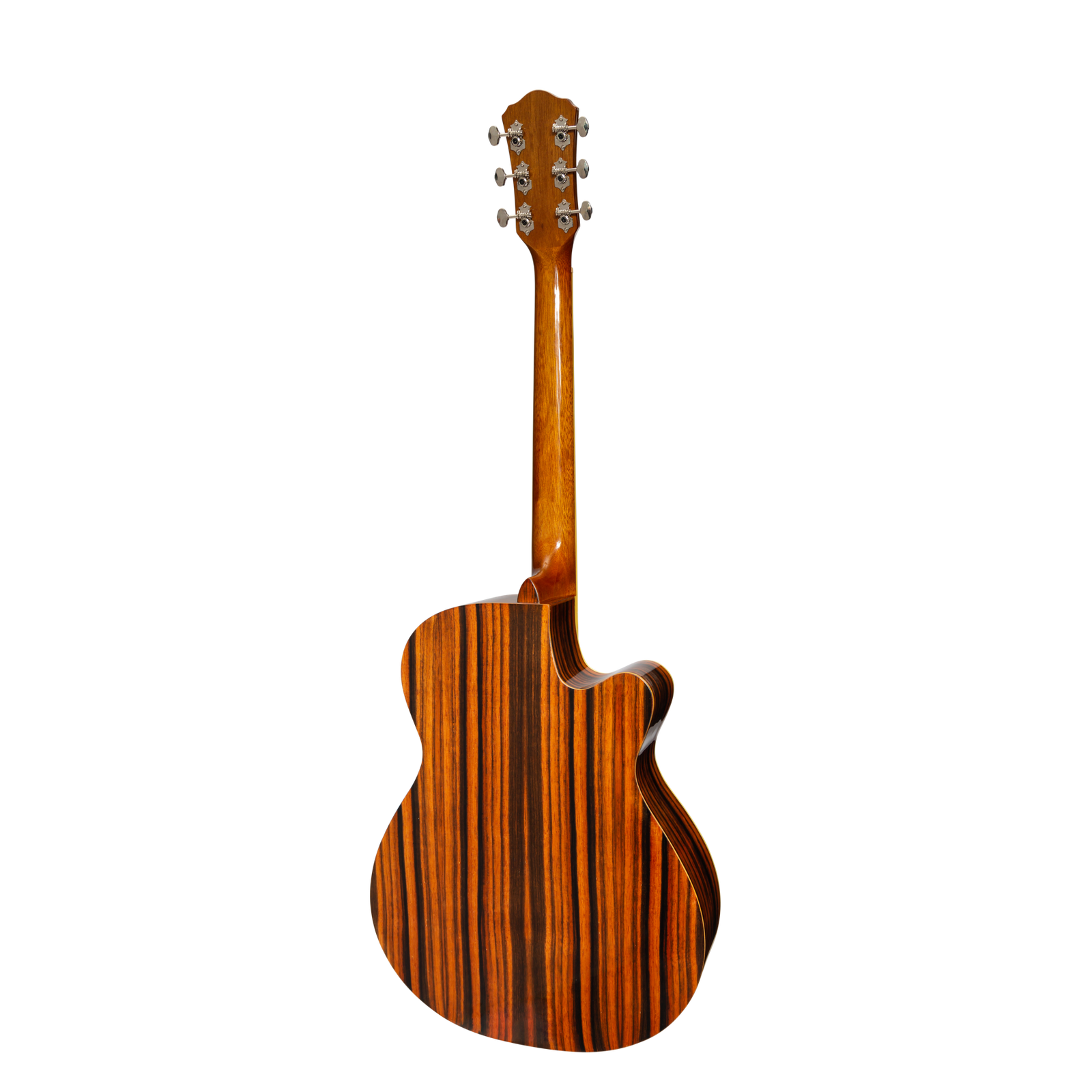 Martinez '51 Series' Left Handed Folk Size Cutaway Acoustic-Electric Guitar Amara Gloss MFC-51GL-AMA — view 2