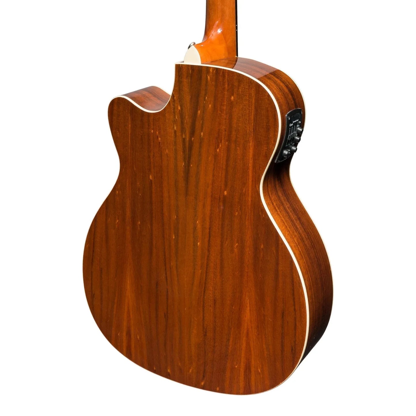 Martinez Southern Star Series MFPC-8C-NGL Koa Solid Top Acoustic-Electric Small Body Cutaway Guitar with Hardcase — view 5