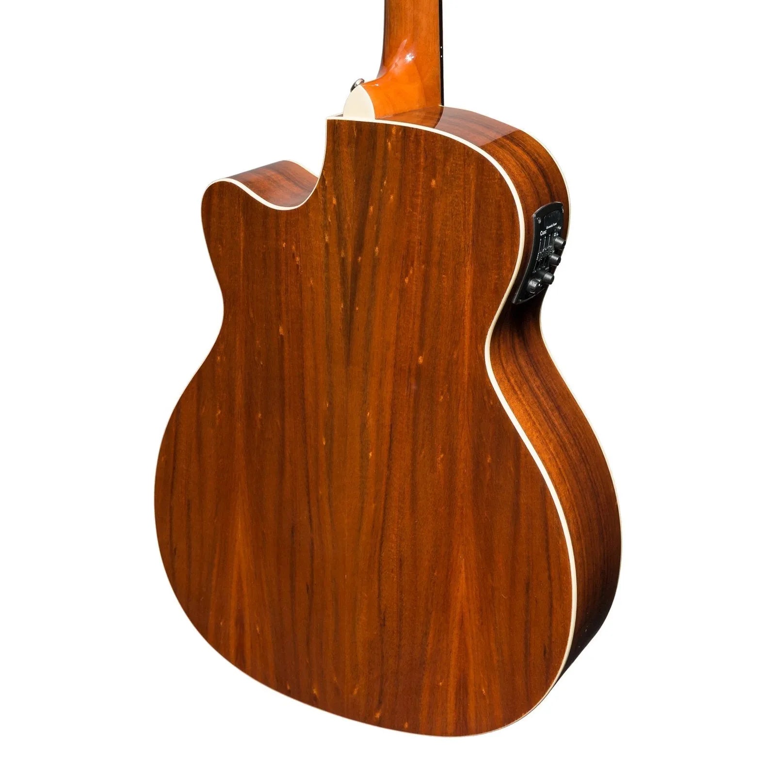 Martinez Southern Star Series MFPC-8C-NGL Koa Solid Top Acoustic-Electric Small Body Cutaway Guitar with Hardcase — view 5