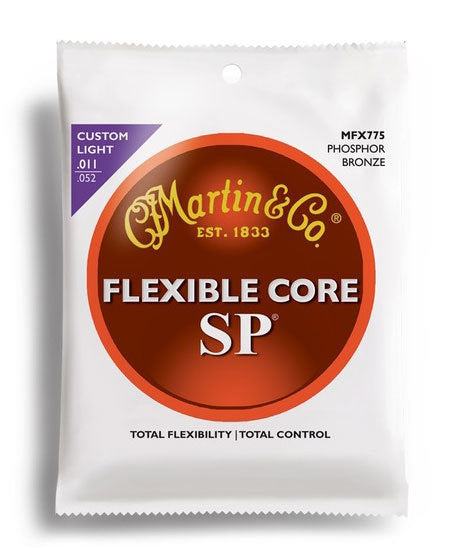 Martin SP Flexible Core 92-8 Phosphor Bronze Custom Light Guitar String Set (11-52)