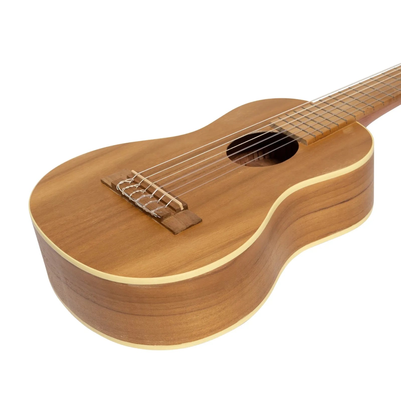 Mojo MGT-G2 'Guitarulele' 1/4 Size Classical Guitar Jati-Teakwood Natural Satin — view 6