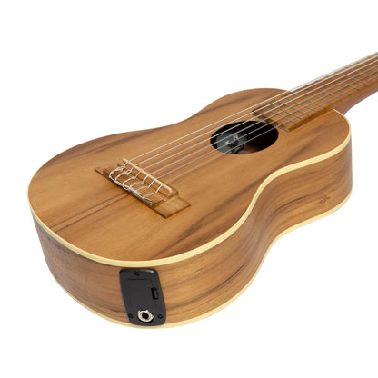 Mojo MGT-G2P-JTK 'Guitarulele' 1/4 Size Classical Acoustic-Electric Guitar with Pickup in Natural Satin — view 6