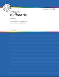 Laburda - Buffoneria (Scherzo) for Clarinet and Accordion, Composer: Jiri Laburda, Publisher: Hohner, 24 Pages