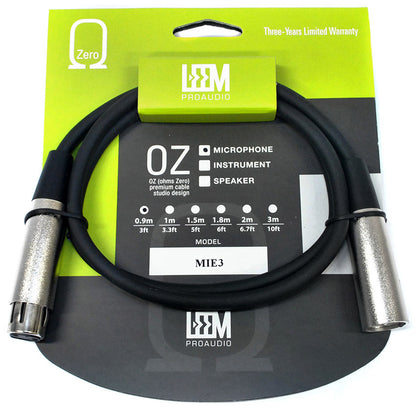 Leem 3ft Microphone Cable XLR Male to XLR Female