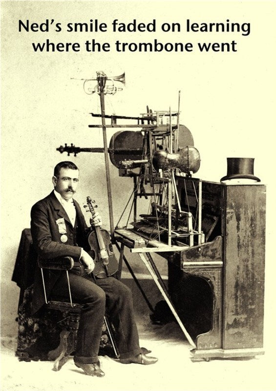 Greeting Card Where The Trombone Went (Card Only)