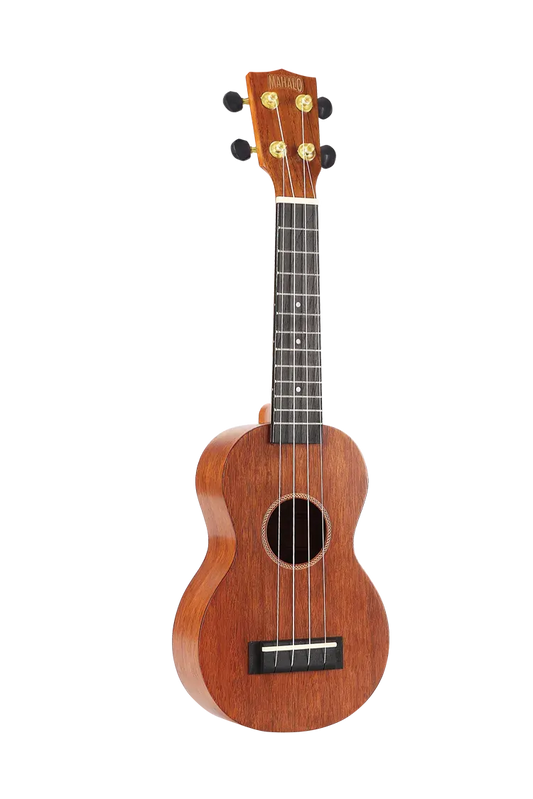Mahalo J Series Soprano Ukulele Trans Brown MJ1TBR with Gig Bag