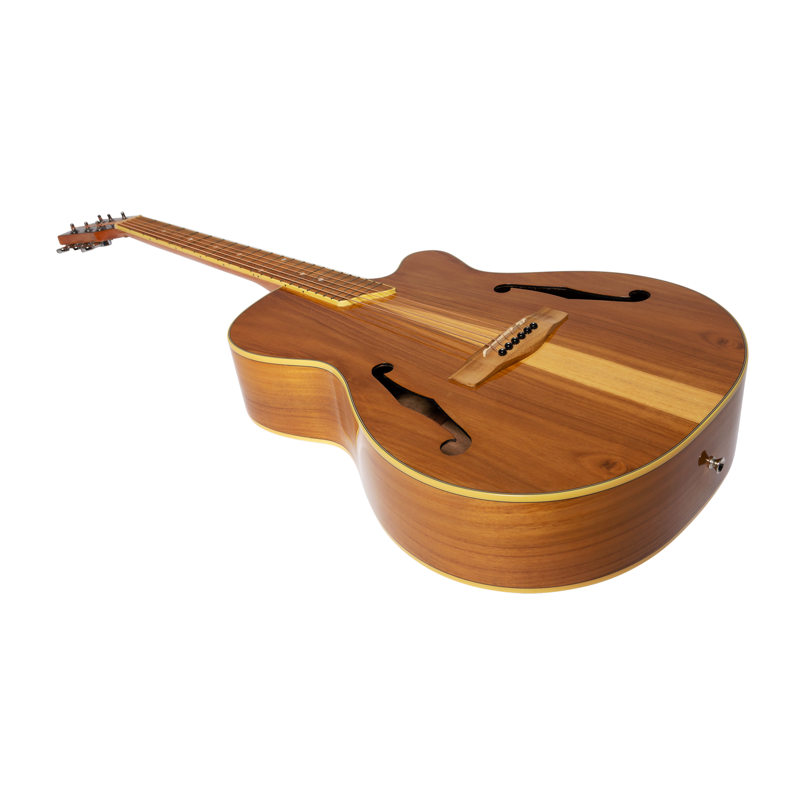 Martinez MJH-3CG-JTK Jazz Hybrid Acoustic-Electric Guitar Small Body Natural Gloss — view 3