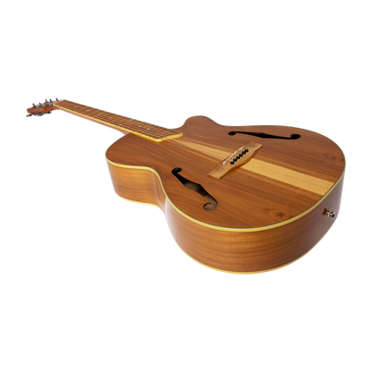Martinez MJH-3CG-JTK Jazz Hybrid Acoustic-Electric Guitar Small Body Natural Gloss — view 3