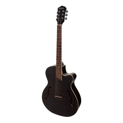 Martinez MJH-3CP-BLK Jazz Hybrid Acoustic-Electric Small Body Guitar Black