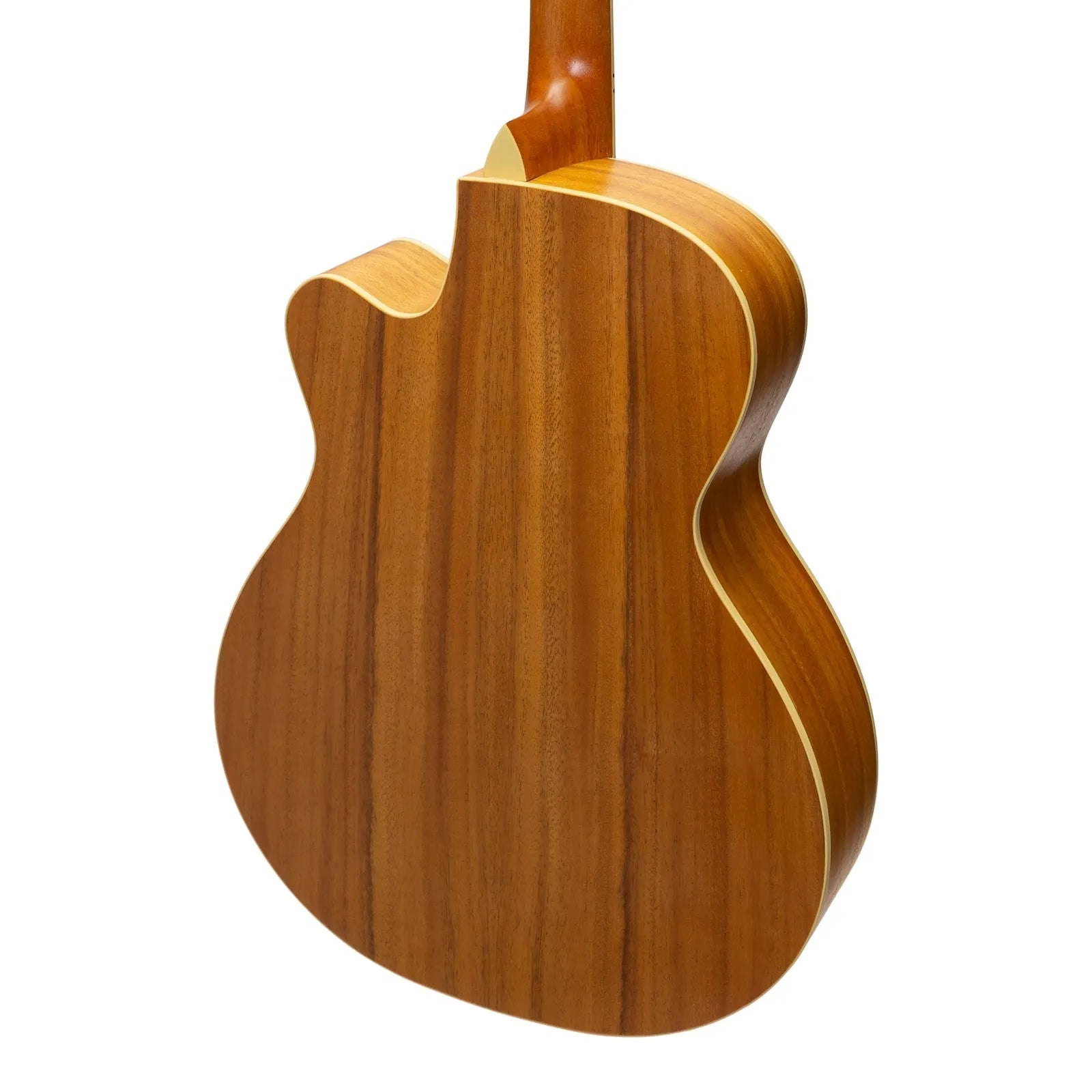 Martinez MJH-3CP-KOA Jazz Hybrid Acoustic-Electric Small Body Guitar Natural Koa — view 5