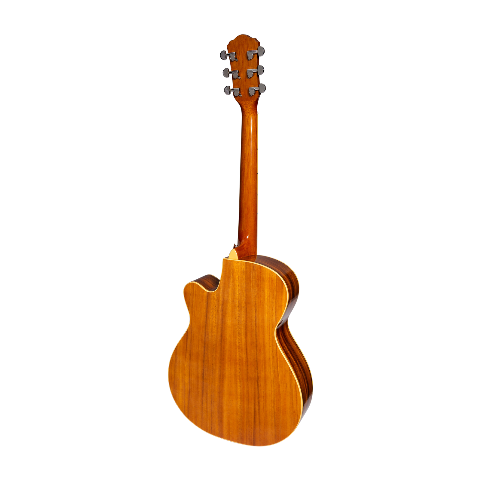 Martinez MJH-3CPG-KOA Jazz Hybrid Acoustic-Electric Small Body Guitar - Natural Gloss — view 2
