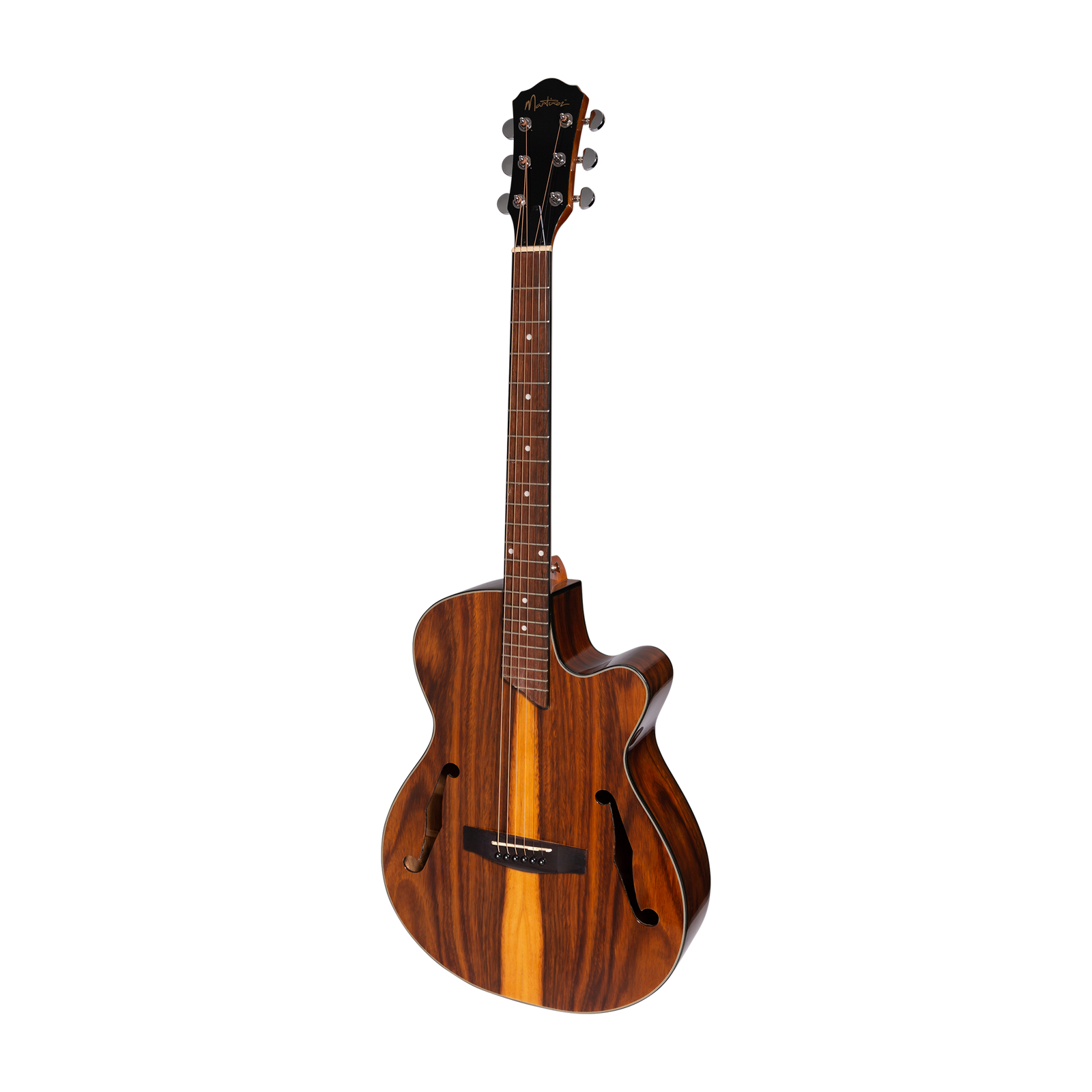 Martinez MJH-3CPG-RWD Jazz Hybrid Acoustic-Electric Gloss Small Body Guitar Rosewood
