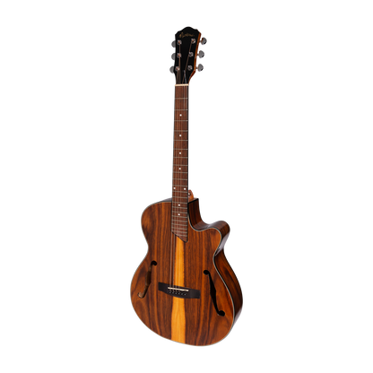 Martinez MJH-3CPG-RWD Jazz Hybrid Acoustic-Electric Gloss Small Body Guitar Rosewood