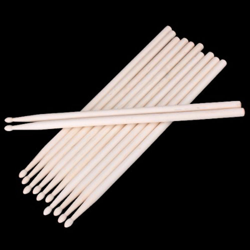 1 Pair 7A Maple Wood Lightweight Endearing Music Oval Tip Drumsticks Drum Sticks — view 3