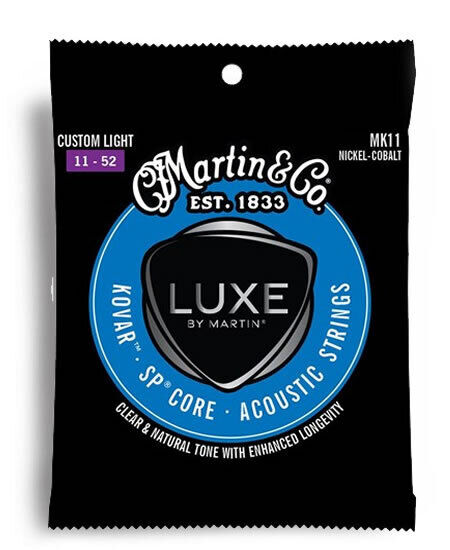 Martin Luxe Series Kovar SP Nickel Cobalt Light Guitar String Set MK11 (11-52)
