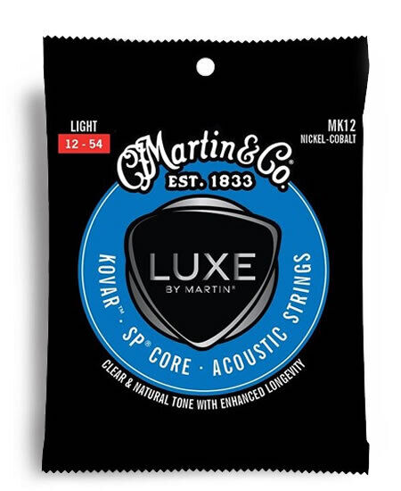 Martin Luxe Series Kovar SP Nickel Cobalt Light Guitar String Set MK12 (12-54)
