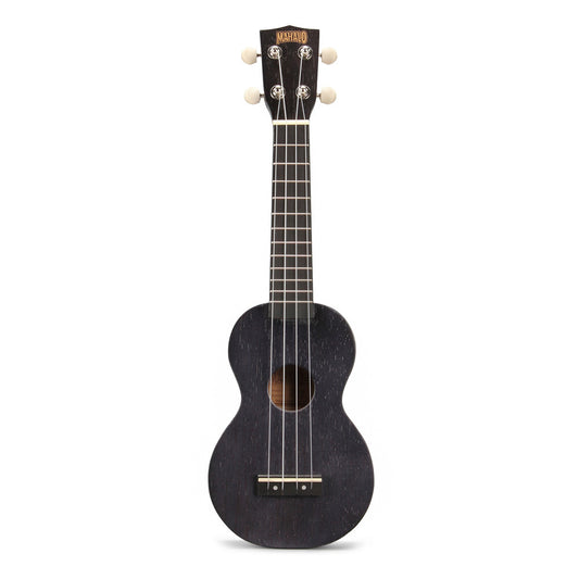 Mahalo Kahiko Plus Series Soprano Ukulele - Left Hand (Transparent Black)