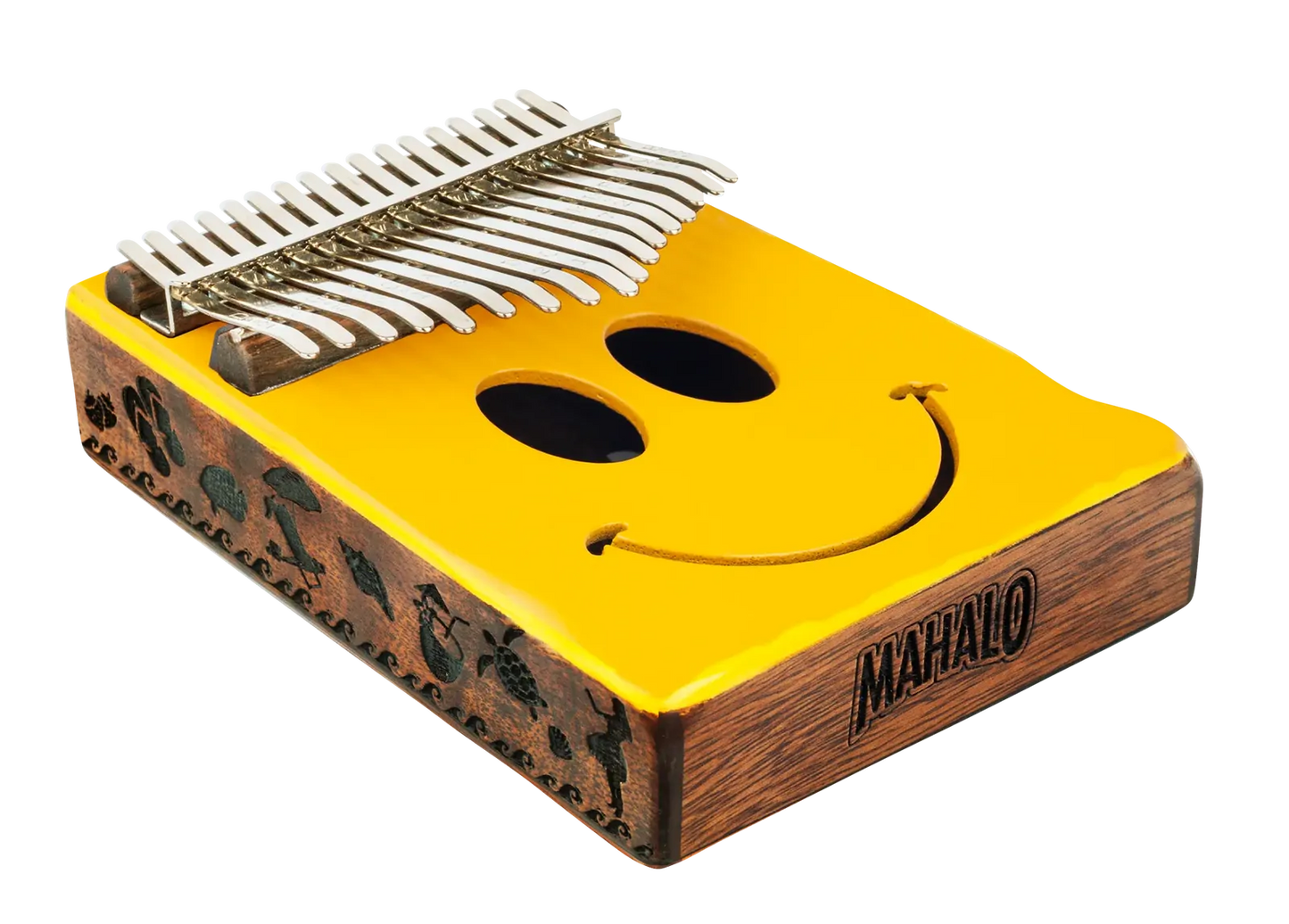 Mahalo 17 Note Ukulele MKA17SM - Smile Face Soundhole with Beach Etchings