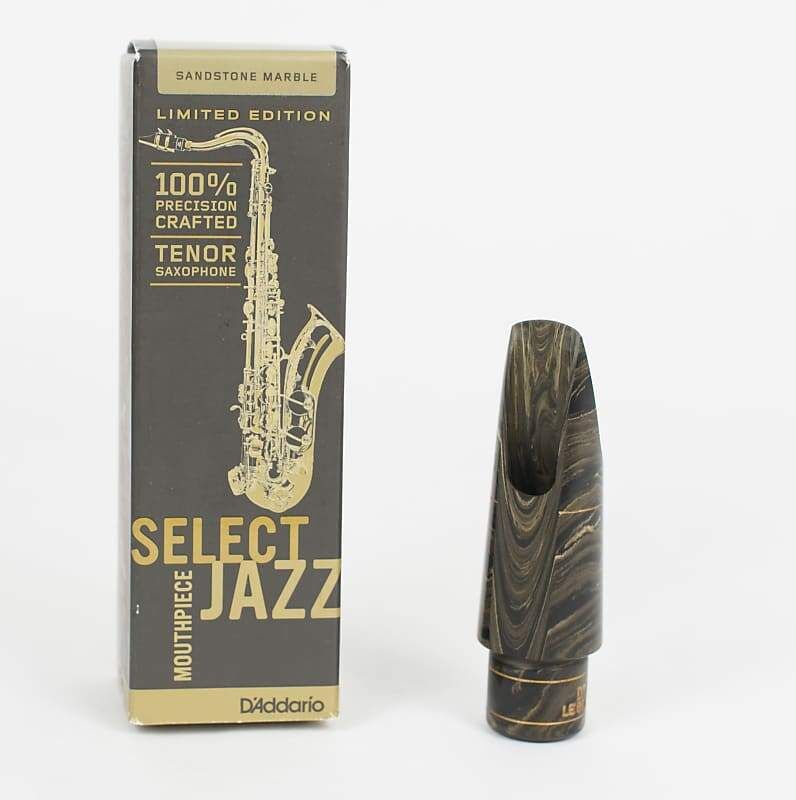 Rico D'Addario Select Jazz Tenor Sax Mouthpiece D6 Marble Finish