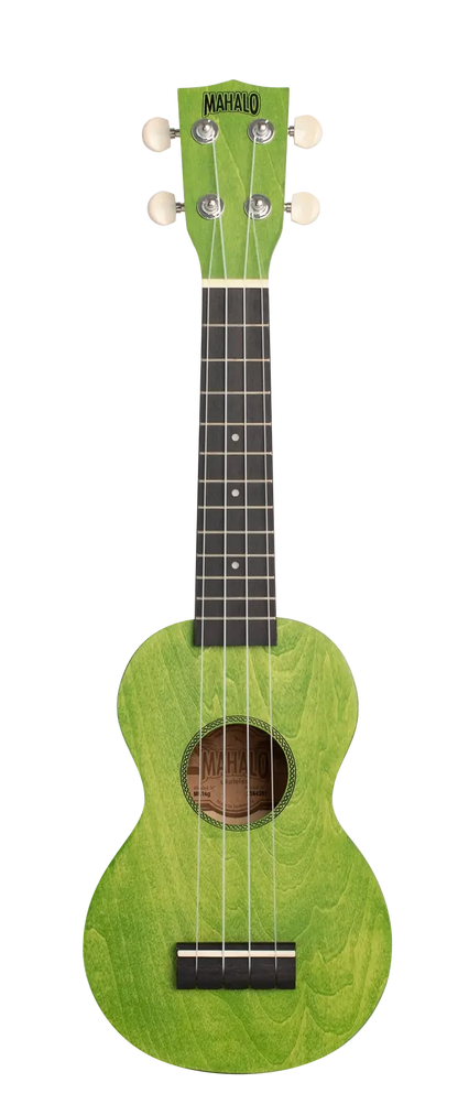 Mahalo I Series Soprano Ukulele - Sea Green with Mahogany Fingerboard — view 2