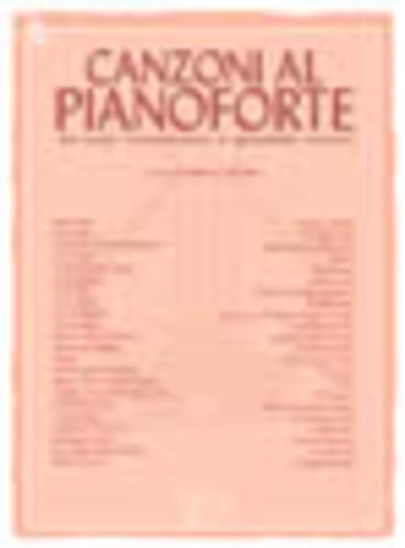 Canzoni Al Pianoforte Book