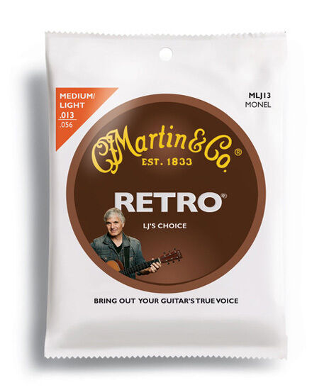 Martin Retro Laurence Juber Medium Light Guitar String Set MLJ13 (13-56)