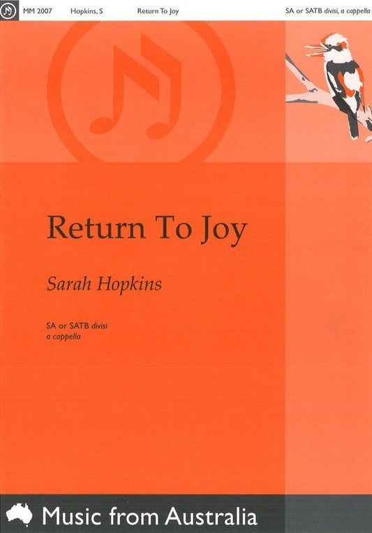 Sarah Hopkins: Return to Joy — SA (Morton Music)