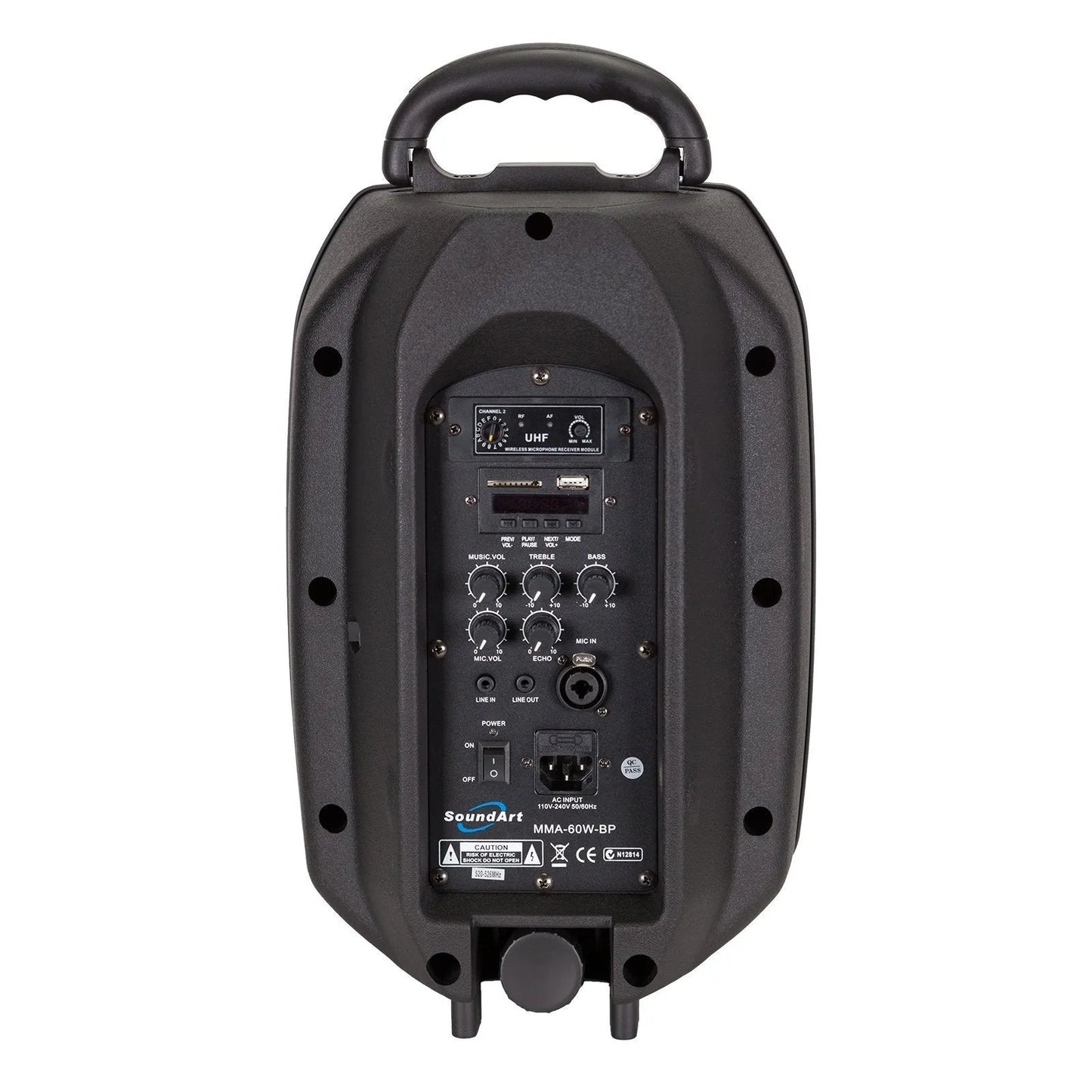 SoundArt MMA-60W-BP 60 Watt Wireless Multi-Purpose Amplifier with Bluetooth and MP3 Player — view 2
