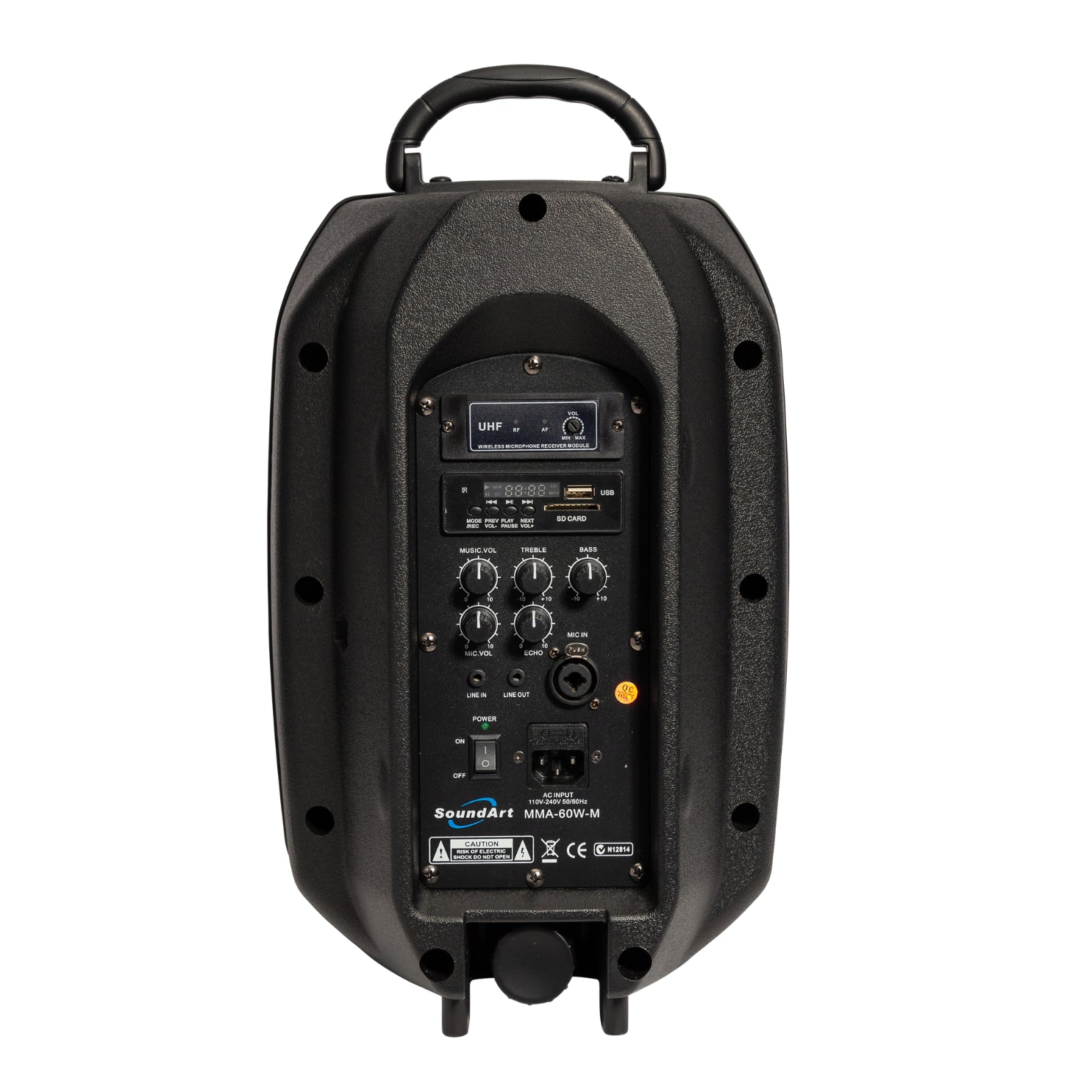SoundArt 60 Watt Wireless Multi-Purpose Amplifier with Bluetooth, MP3 Player, Mic Channel, Remote Control, Portable PA System — view 2