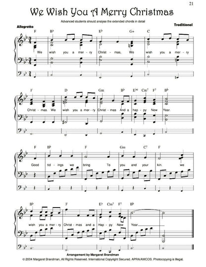Christmas Favourites for Piano by Margaret Brandman - Graded arrangements of traditional Christmas tunes with fresh treatments. — view 2