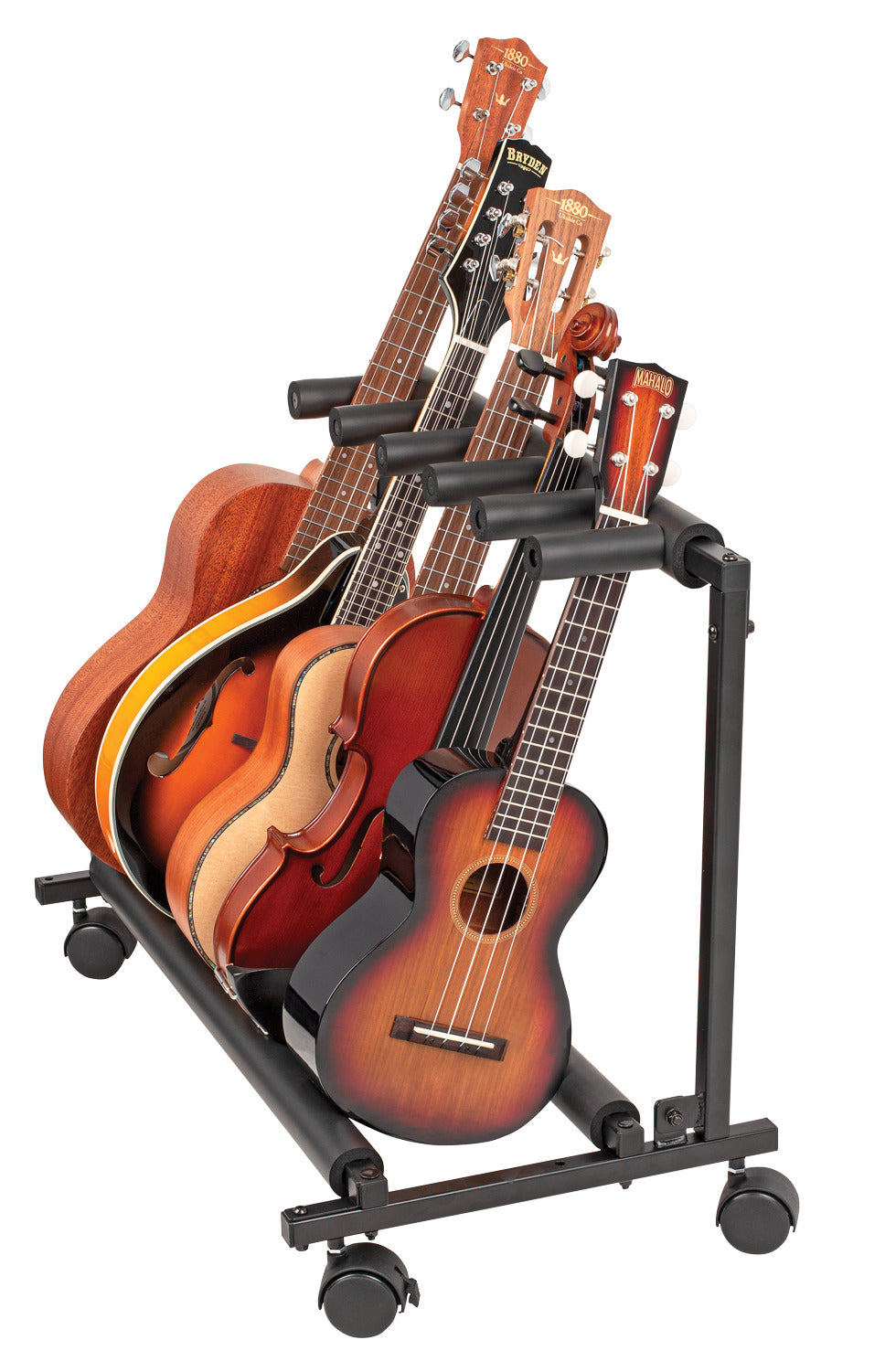 Mini Multi Instrument Rack Stand with Wheels — view 2