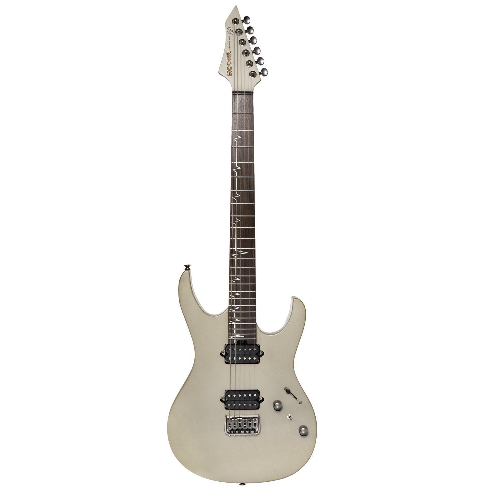 MOOER MMT100 Electric Guitar - Iron Grey, Alder Body, Roasted Maple Neck, Rosewood Fingerboard, 24 Frets, MMT Humbuckers, Locking Tuners