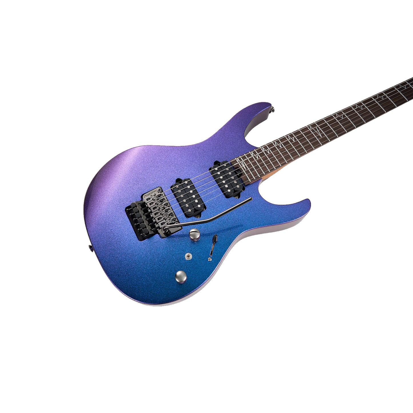 MOOER MMT100 FR Electric Guitar Aurora Purple with Floyd Rose Tremolo and Locking Nut — view 4
