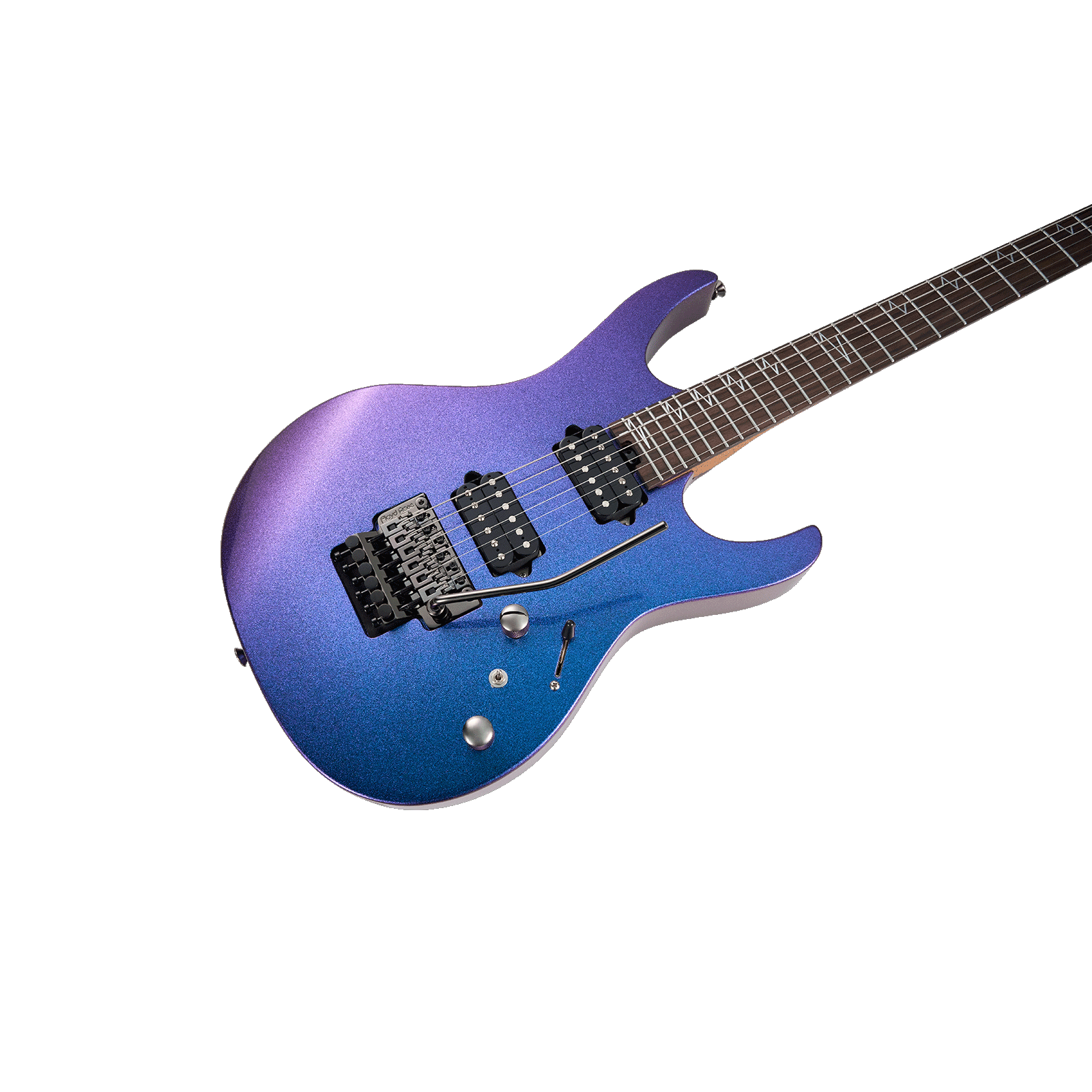 MOOER MMT100 FR Electric Guitar Aurora Purple with Floyd Rose Tremolo and Locking Nut — view 4
