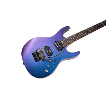 MOOER MMT100 FR Electric Guitar Aurora Purple with Floyd Rose Tremolo and Locking Nut — view 4