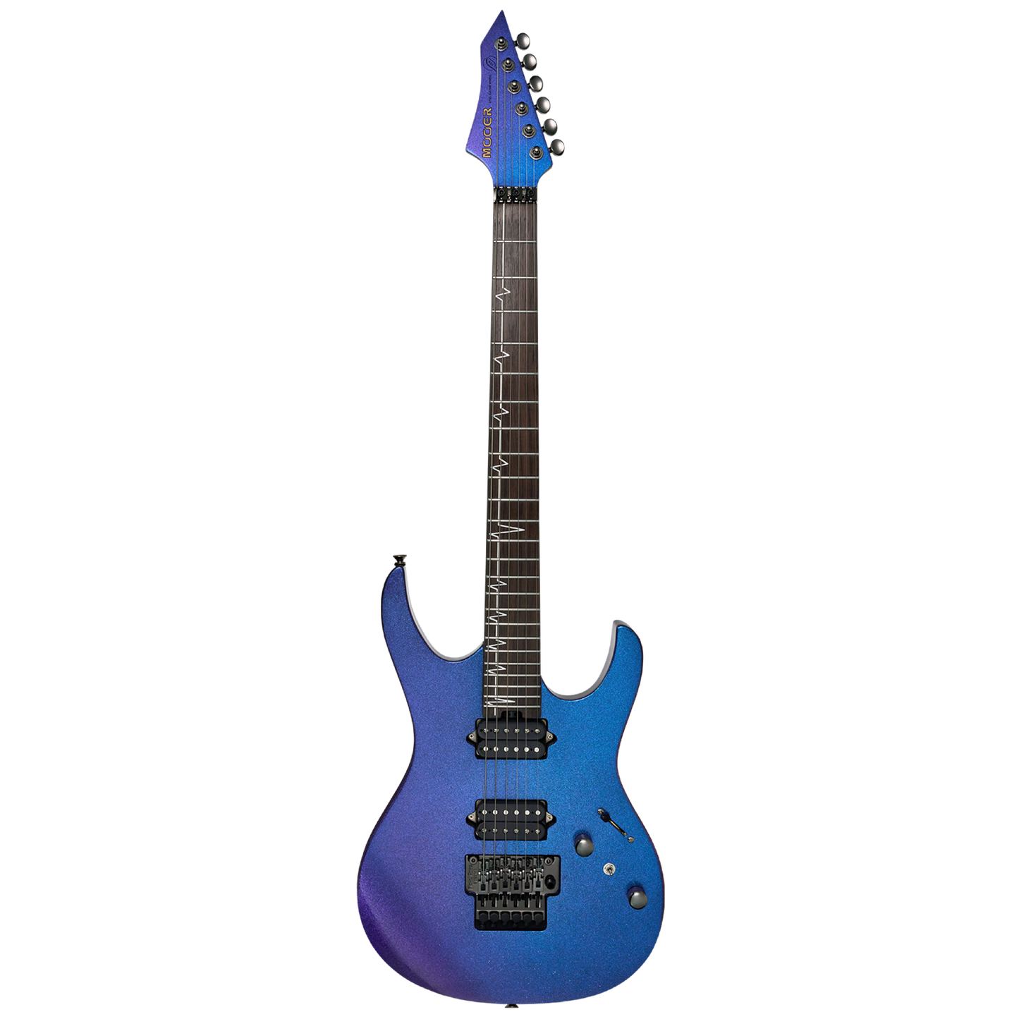MOOER MMT100 FR Electric Guitar Aurora Purple with Floyd Rose Tremolo and Locking Nut