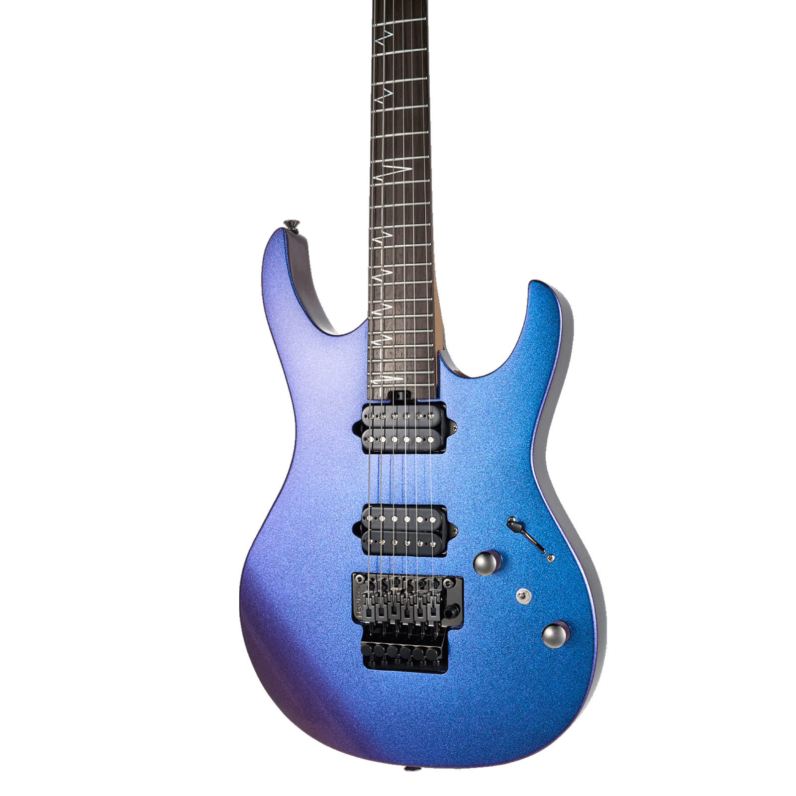 MOOER MMT100 FR Electric Guitar Aurora Purple with Floyd Rose Tremolo and Locking Nut — view 3