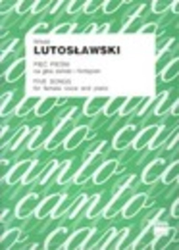 Songs 5 For Female Voice And Piano Book