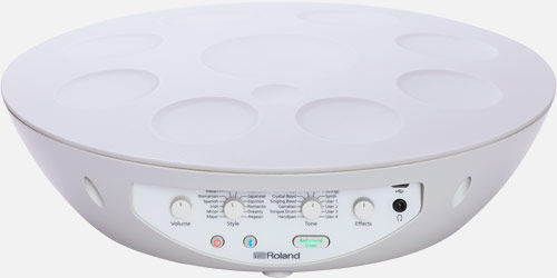 ROLAND MN-10 Mood Pan - Electronic Handpan Percussion Instrument for Intuitive Play and Serene Sonic Textures
