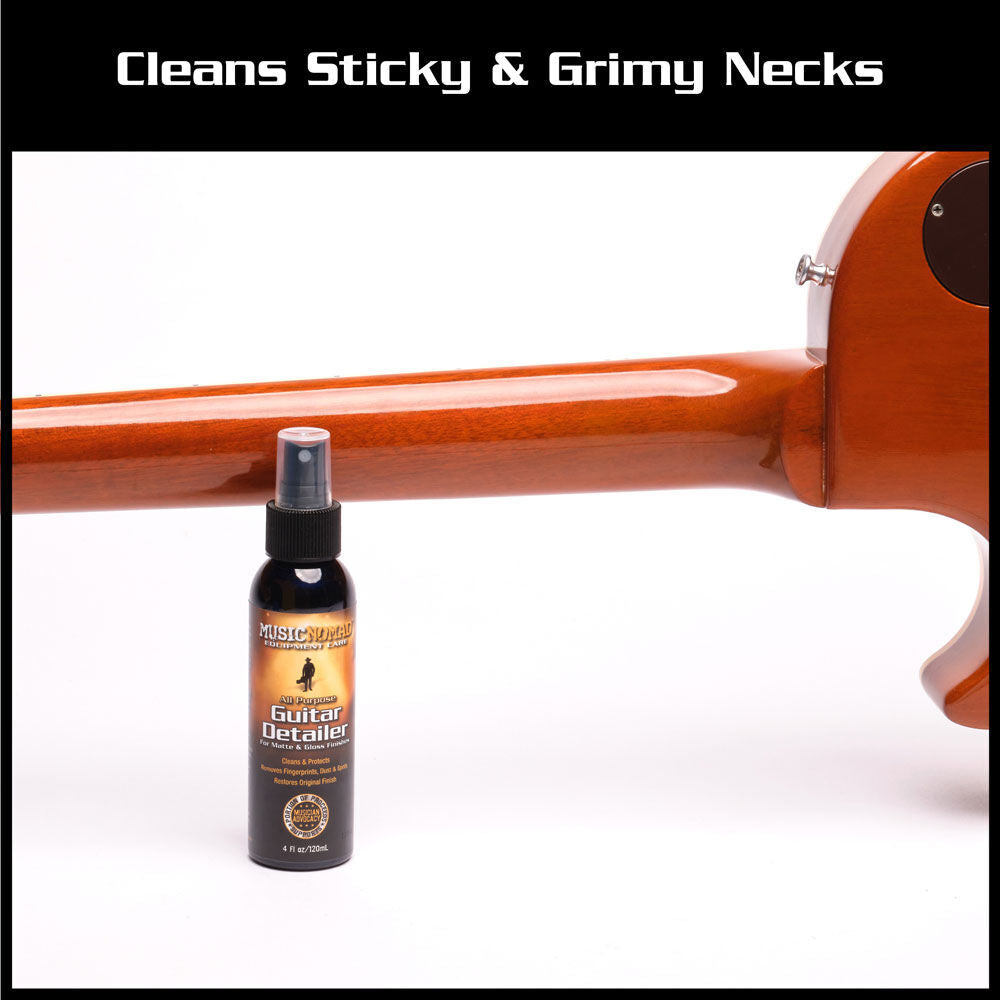 Music Nomad Guitar Detailer for Matte & Gloss Finishes - 120ml Cleaner & Polish with UV Protectants and Anti-Static Formula — view 5