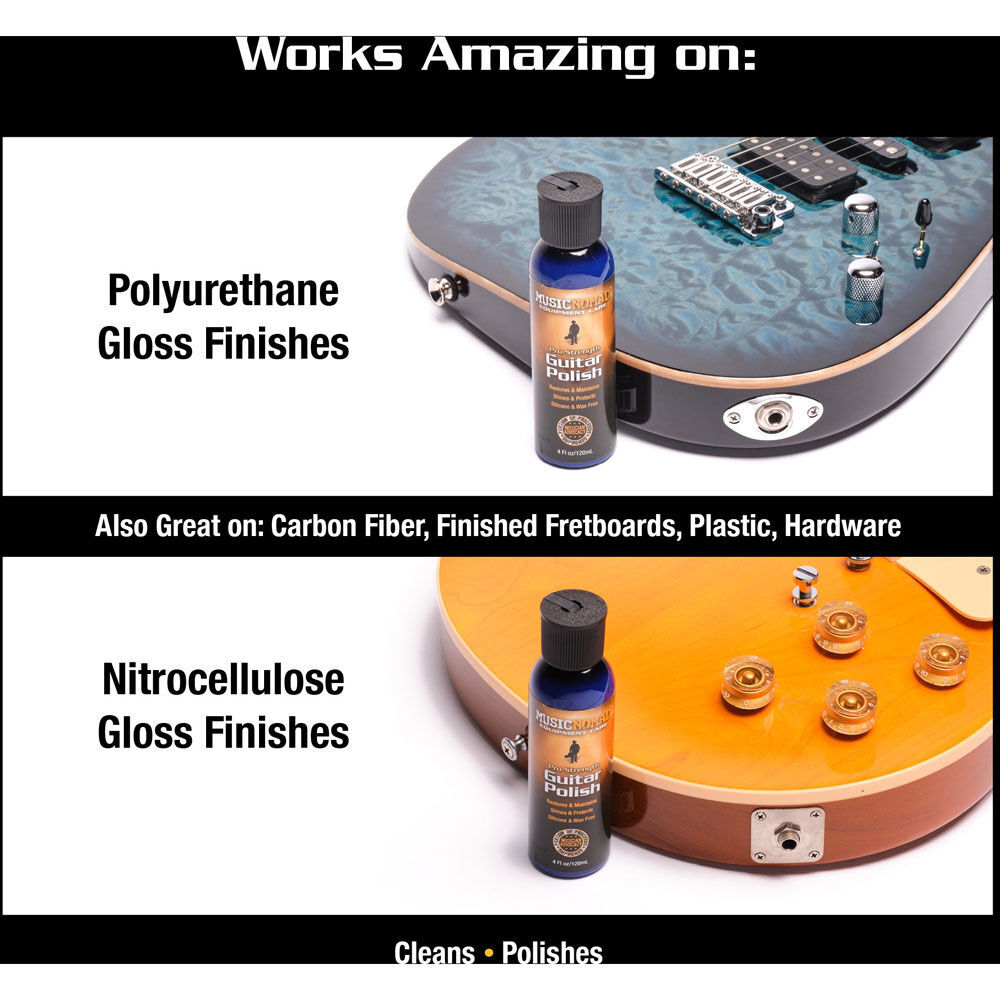 Music Nomad Pro Strength Guitar Polish - 120ml, Silicone Free, Restores Shine, Safe on Gloss Finishes, Removes Oxidation, Eco-Friendly PET Bottle — view 4