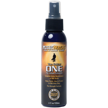 Music Nomad Guitar ONE All In One Cleaner, Polish & Wax - 120ml for Gloss Finishes