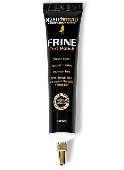 Music Nomad Frine Fret Polish 30ml - Cleans, Shines & Removes Oxidation, Safe for All Metal Fret Wire, Improves Playability & String Life