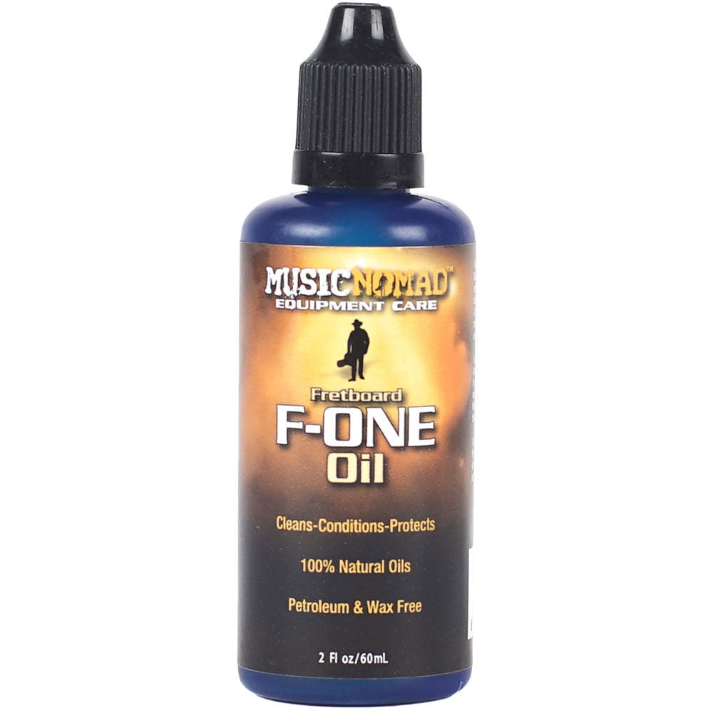 Music Nomad F-ONE Oil Fretboard Cleaner & Conditioner 60ml - Natural Oils, Lemon Oil Free, Cleans & Conditions, Safe for Unfinished Wood