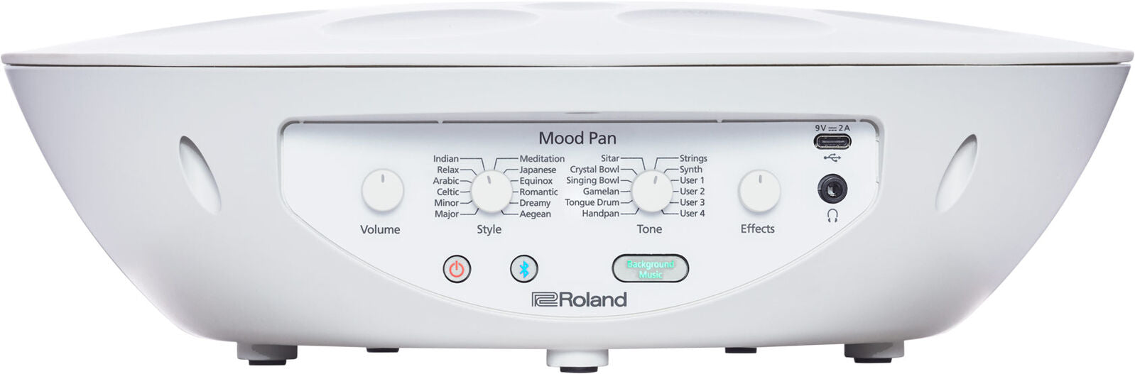 ROLAND MN-10 Mood Pan - Electronic Handpan Percussion Instrument for Intuitive Play and Serene Sonic Textures — view 3