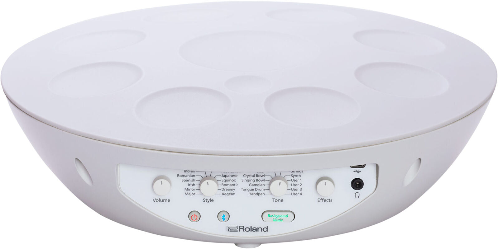 ROLAND MN-10 Mood Pan - Electronic Handpan Percussion Instrument for Intuitive Play and Serene Sonic Textures — view 2