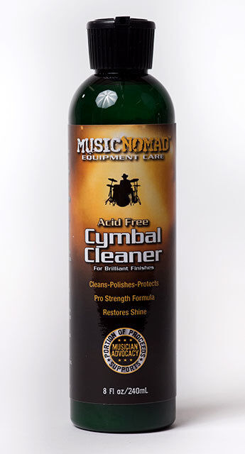 Music Nomad Acid Free Cymbal Cleaner, Polisher, Protectant - 240ml